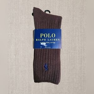 Polo Ralph LaurenMen's Single Classic Crew Socks Color brown sz 10-13